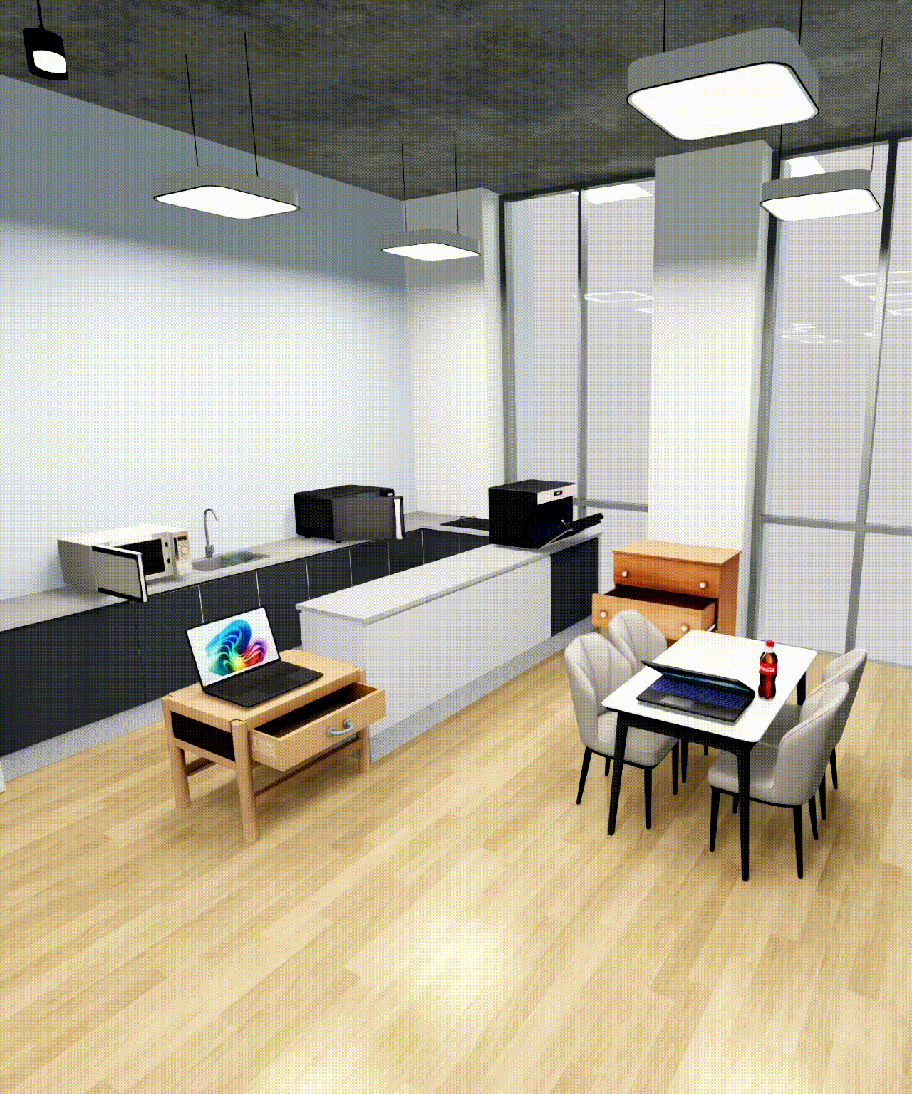 Dock Anywhere demo animation